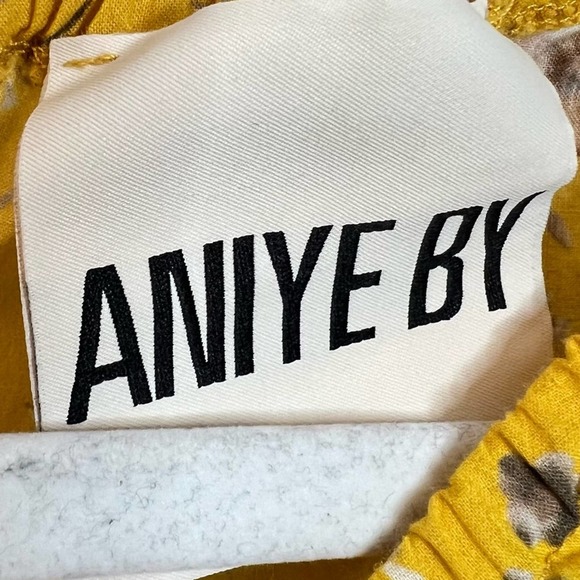 Aniye By Bell Sleeve Yellow Floral Boho Peasant Top - Picture 6 of 9